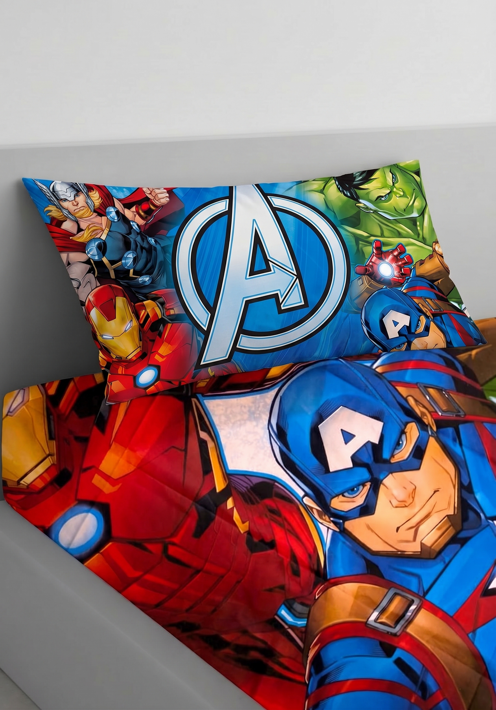 Marvel Iconic Superhero  kids Cotton Bed Sheet