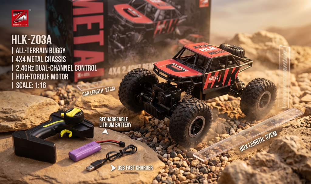 METAL MAX 1:14 Scale 4x4 All-Terrain Remote Control Rock Crawler
