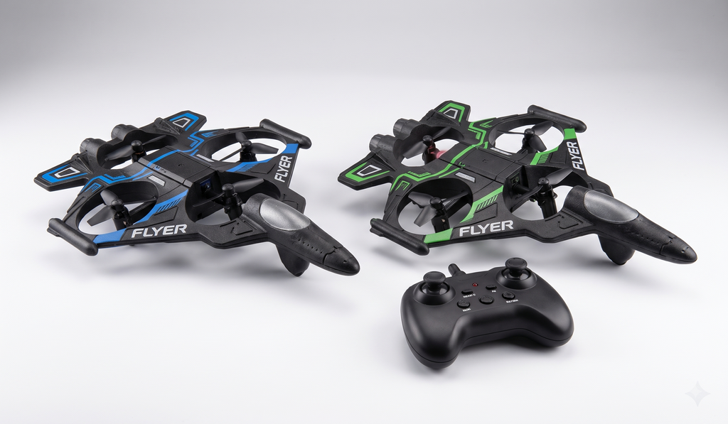Remote Controlled Quadcopter Fighter Jet  Plane