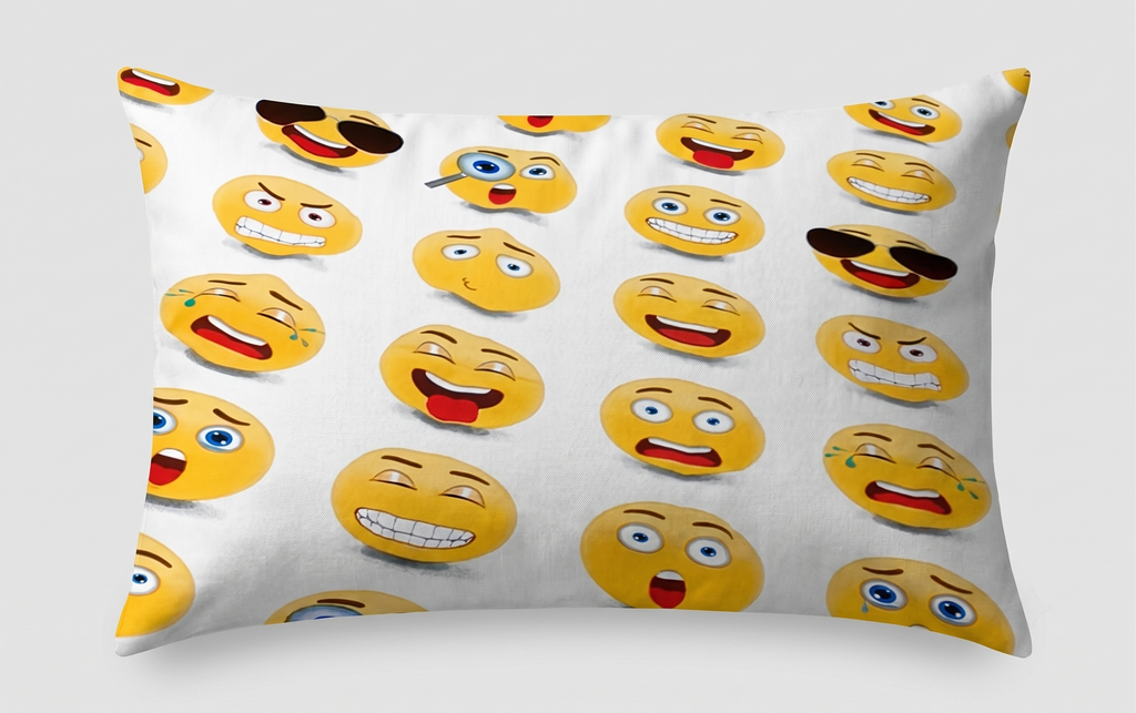 Various Expressions Emoji Themed kids Cotton Bed Sheet