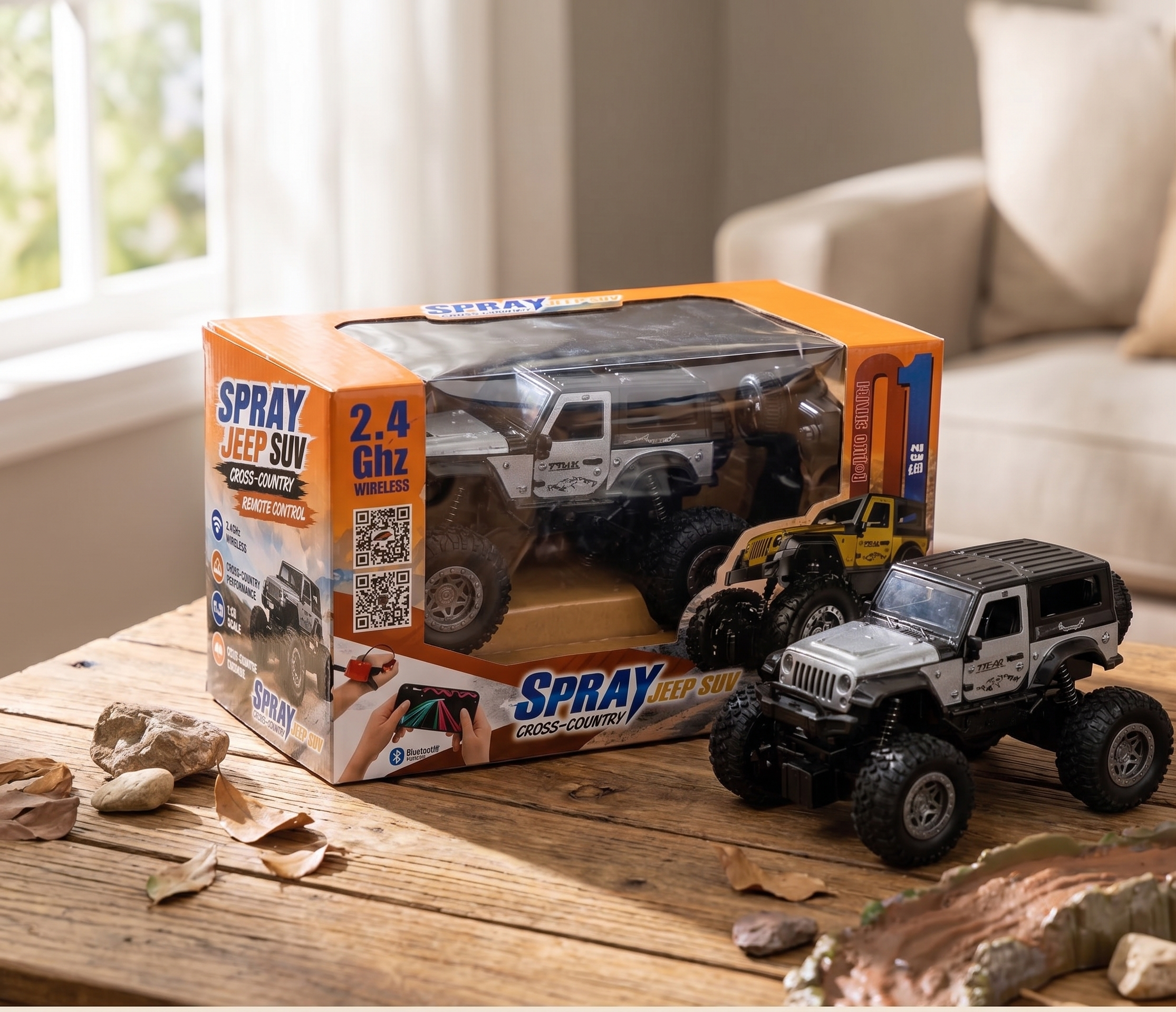 Remote Control  Spray Metal SUV Jeep