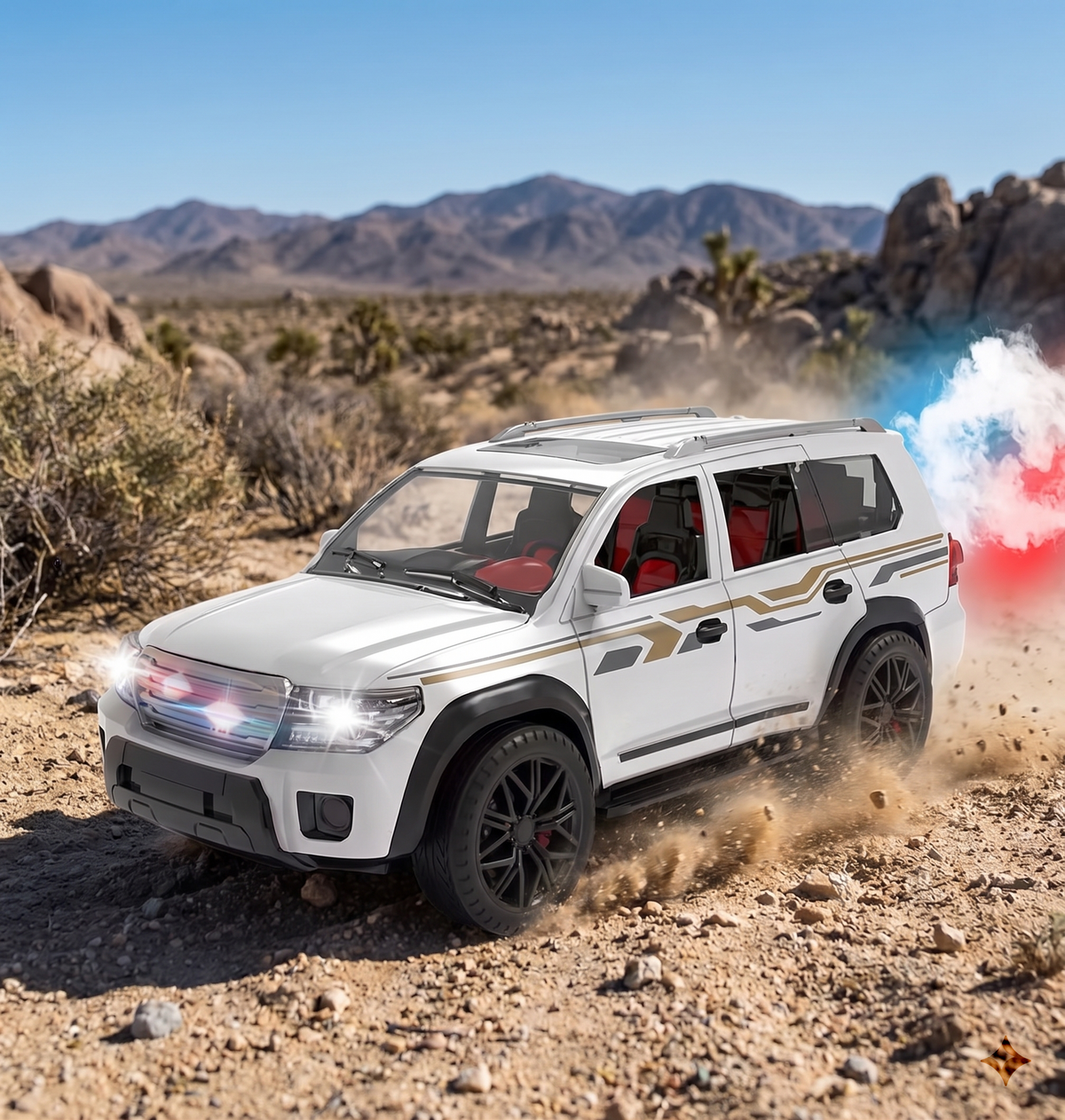 Land Cruiser 1:14 Scale Remote Control Urban Off-Road SUV With Light and Smoke