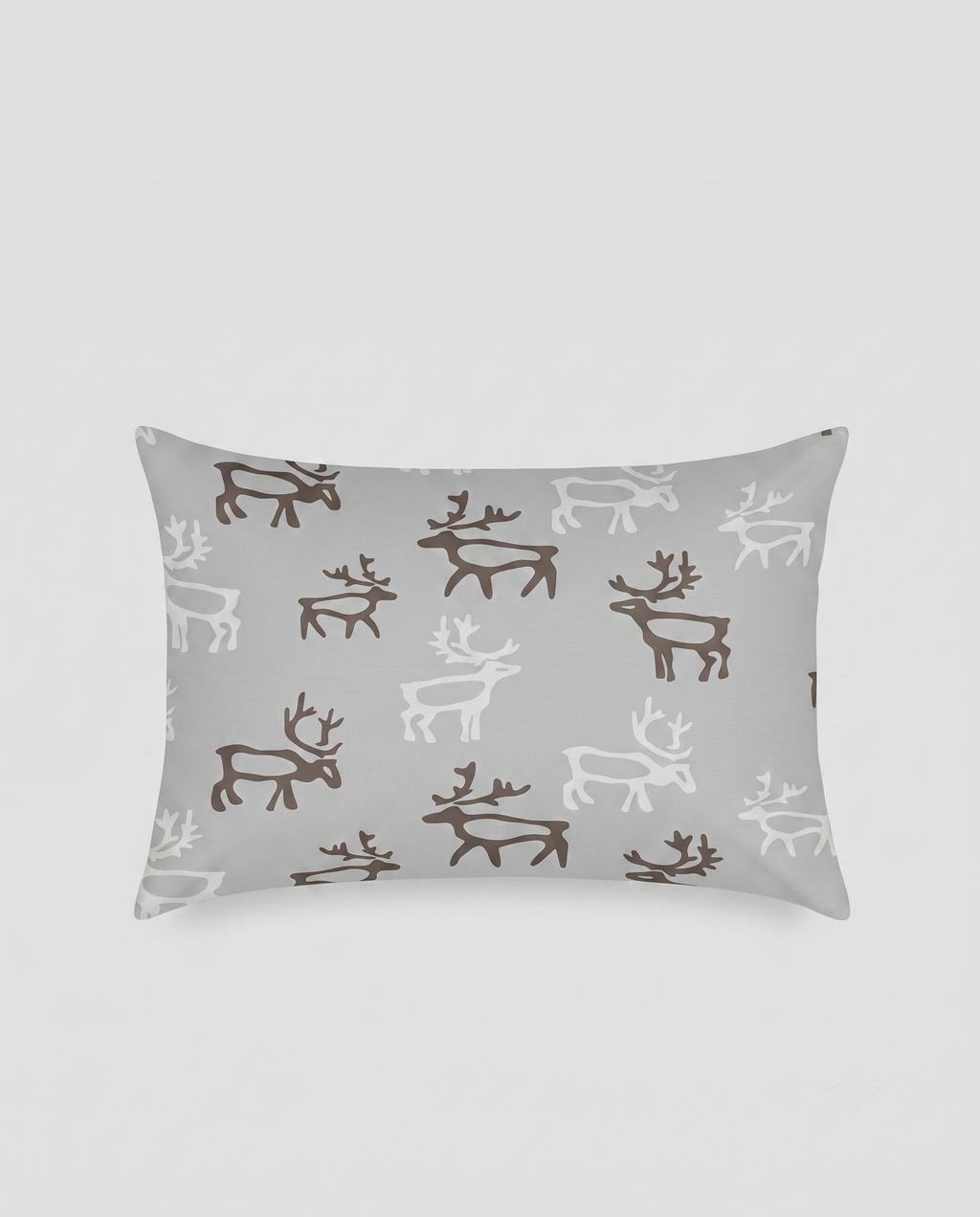 Grey Deer Themed kids Percale Bed Sheet