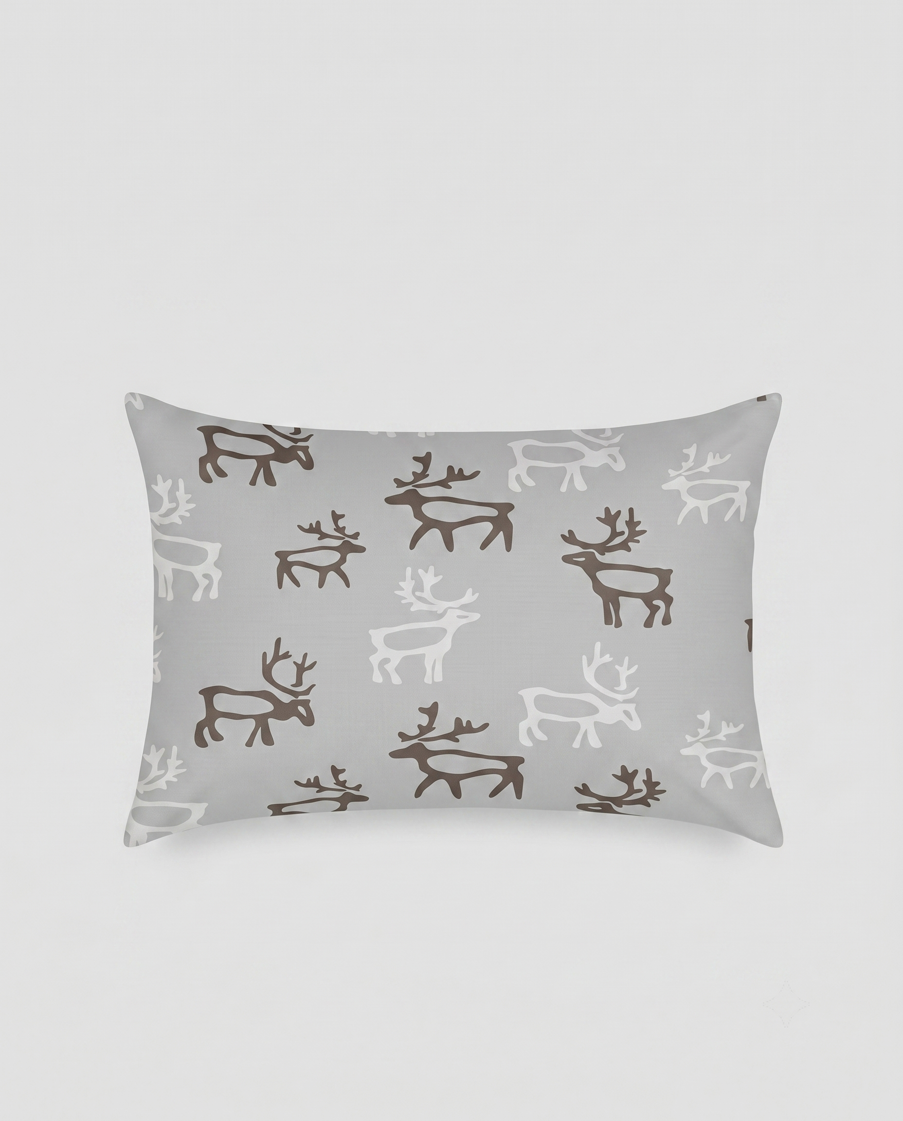 Grey Deer Themed kids Percale Bed Sheet