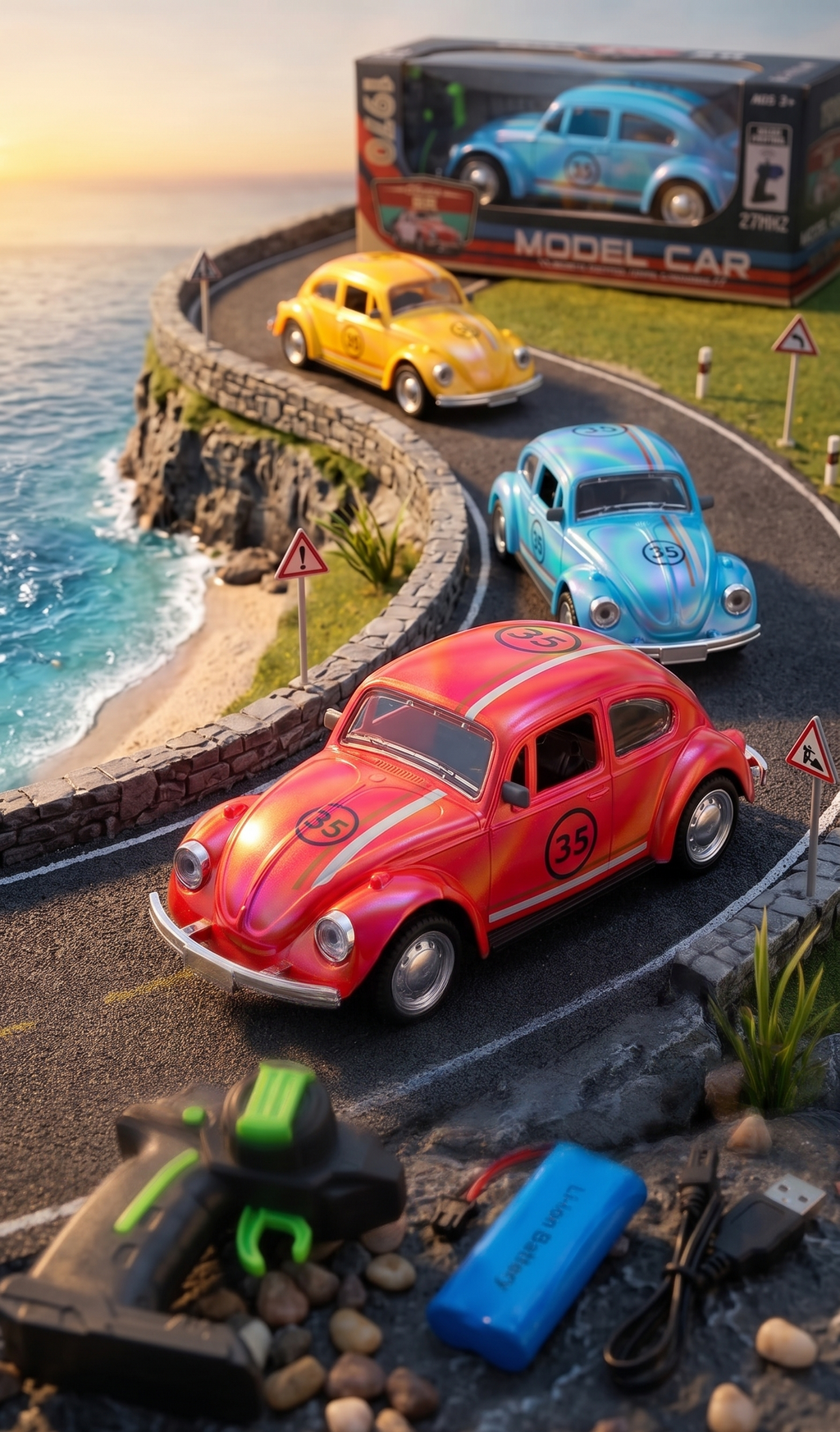 1:18   Remote Control Volkswagen Beetle Foxy Drift Car With Smoke