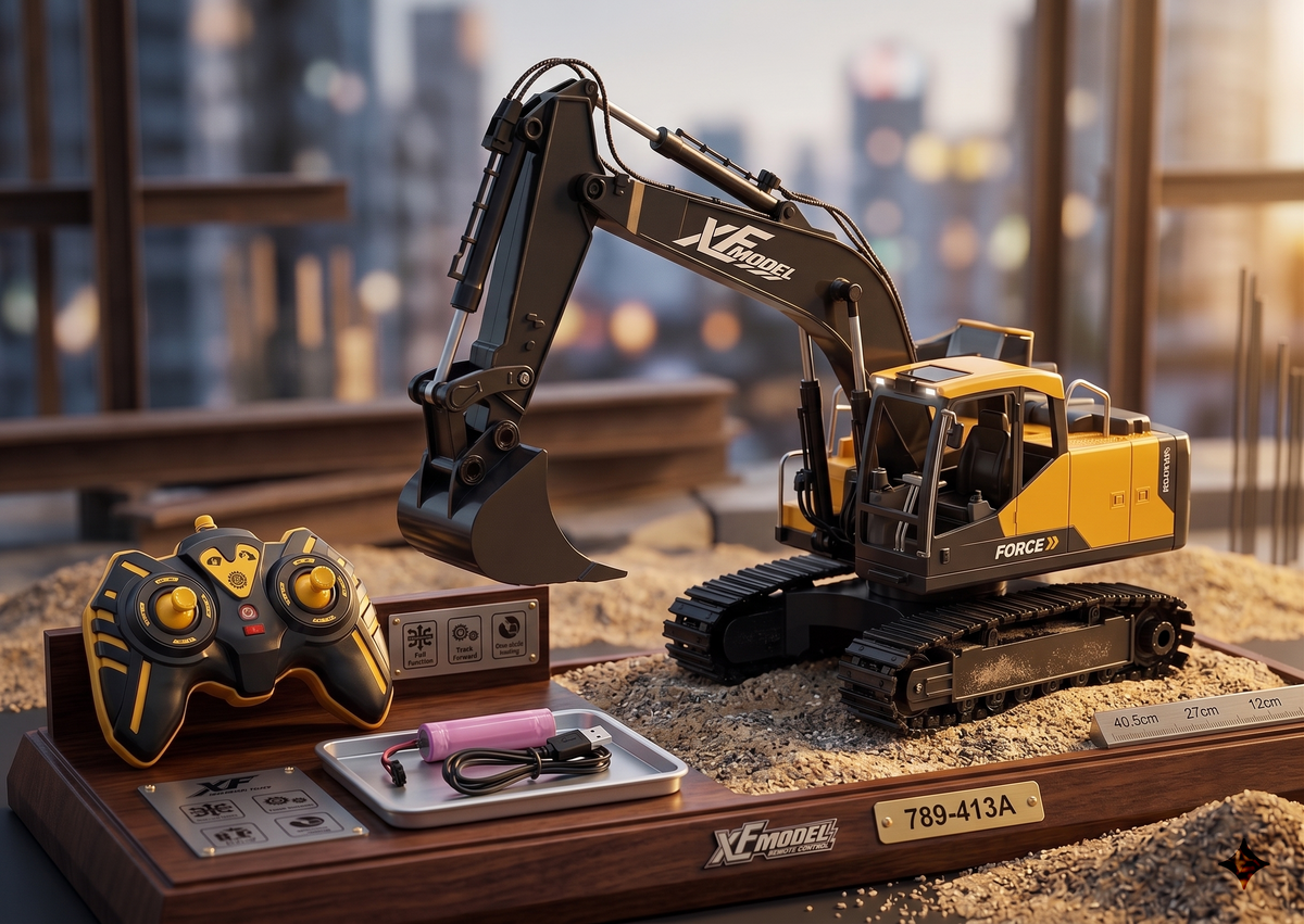 XF Model 2.4GHz Remote Control Construction Vehicle Excavator