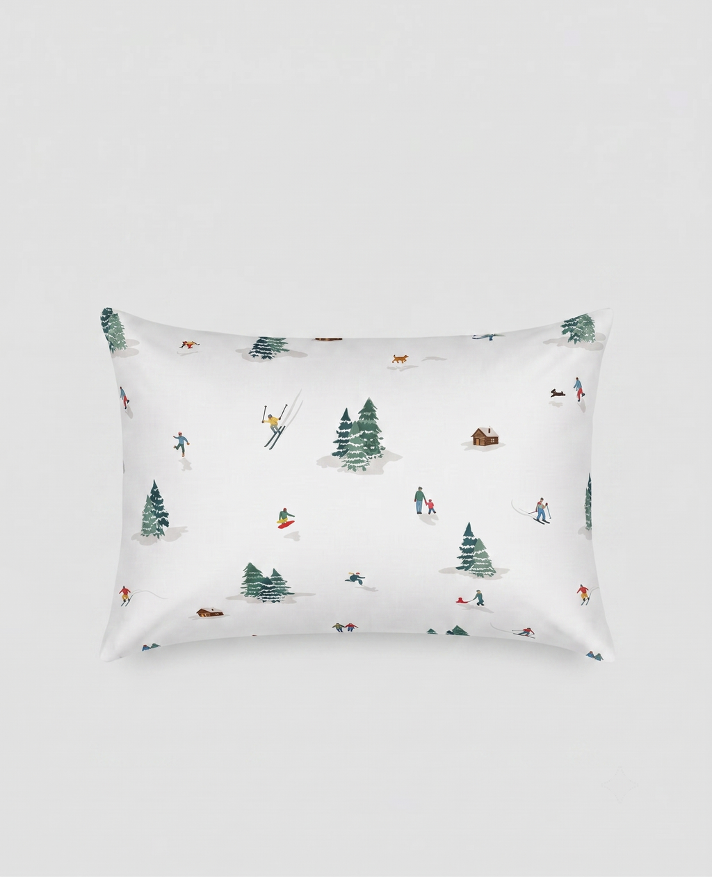 The cozy winter-themed kids Percale Bed Sheet