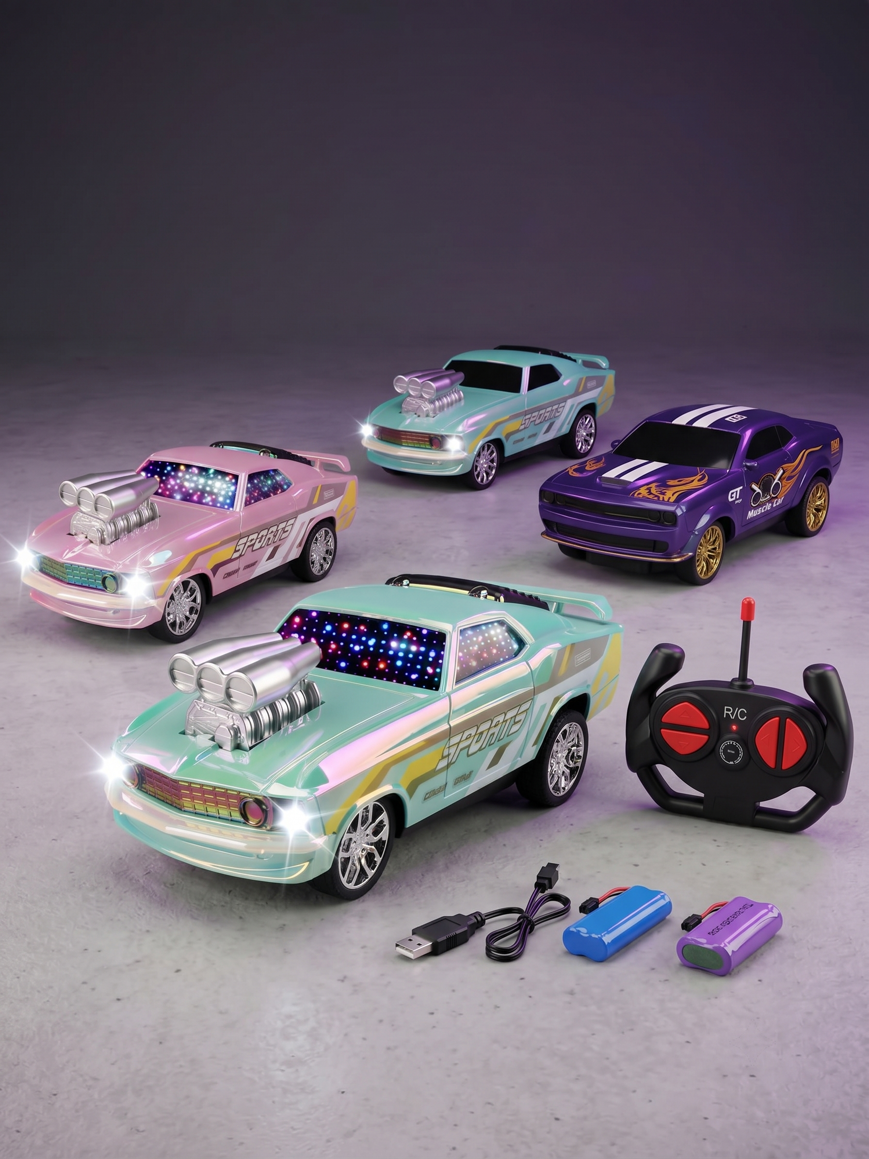 Retro Racing remote control Simulation Vehicle muscle car