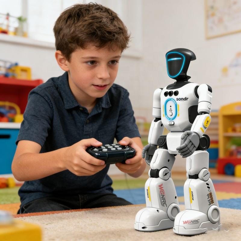 Ai Programming Gestures and Remote Control Robot Toys With Walking and Dance