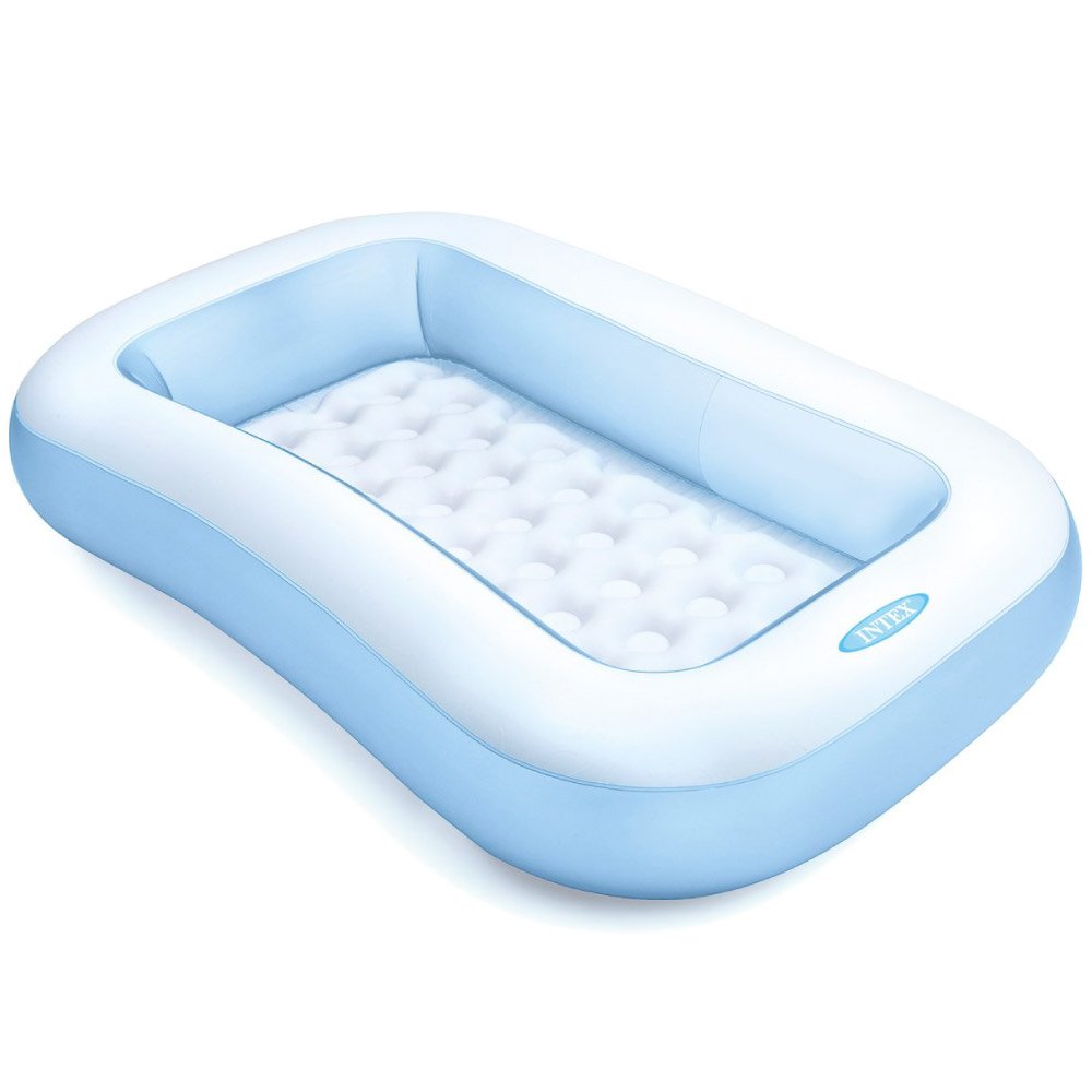 Intex 65" x 39" x 11" Rectangular Inflatable Kiddie Pool Blue