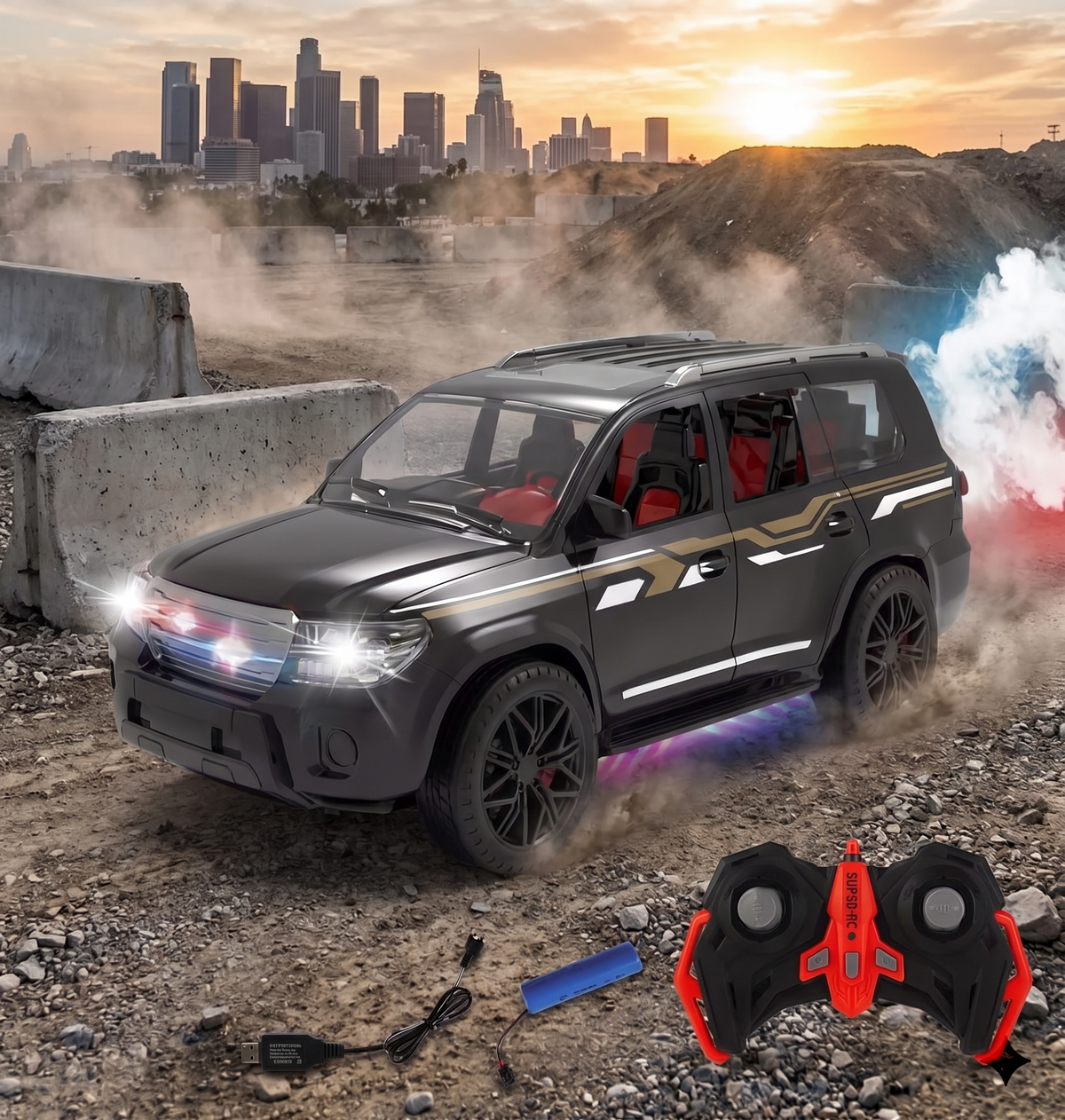 Land Cruiser 1:14 Scale Remote Control Urban Off-Road SUV