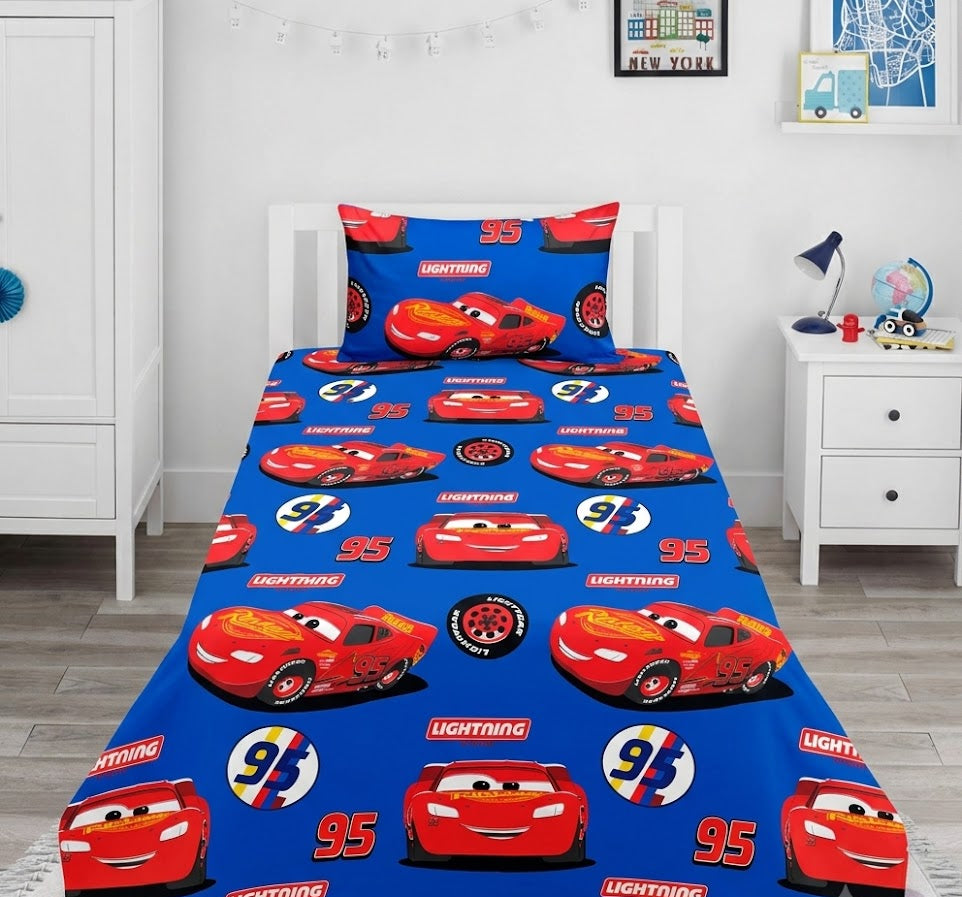 Lightning McQueen  Cotton Bed Sheet