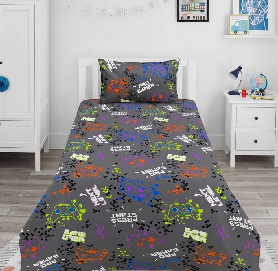 Next Level Pro Gamer kids Cotton Bed Sheet