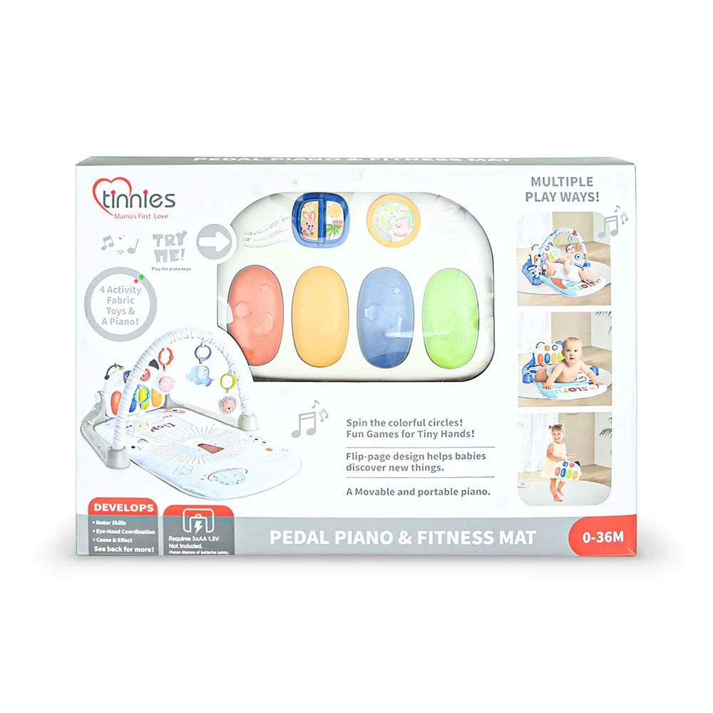 Tinnies Baby Piano Play Gym & Activity Mat Blue (0–36 Months)