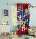 Paw Patrol Red Kids Room Curtain
