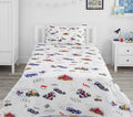 Racing car Themed kids Cotton Bed Sheet