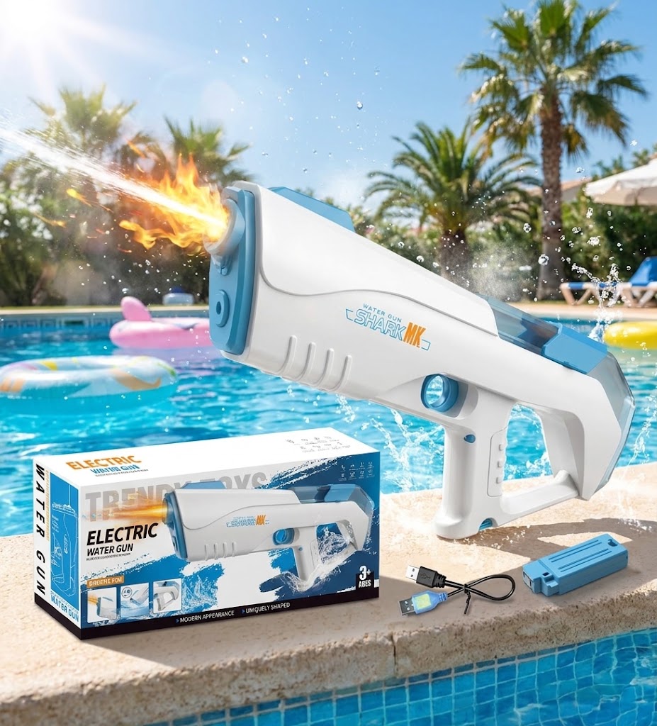 Shark MK Electric Water Gun: Continuous Emission Blaster