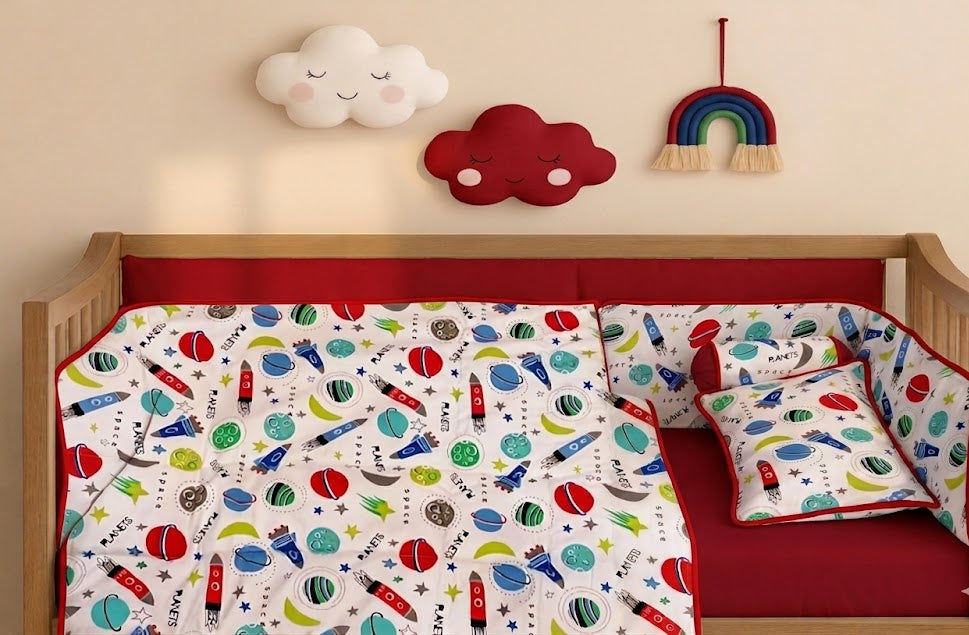 Space Baby Cot Set
