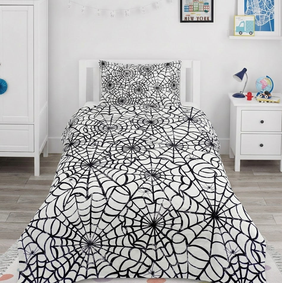 Spiderweb Pattern kids Cotton Bed Sheet