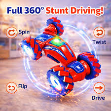 Spray Stunt Remote Control Car with Hand Gesture Control – 360° Drift & Light Effects