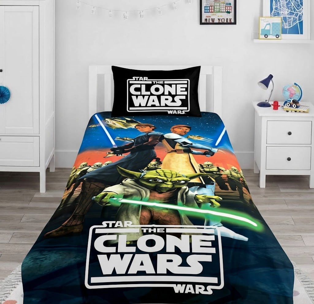Star Wars: The Clone Wars Themed kids Cotton Bed Sheet