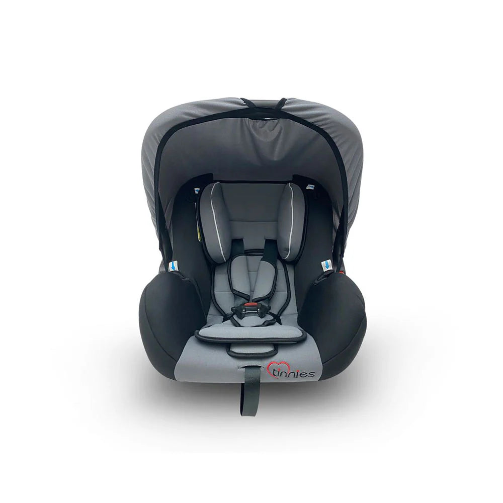 COMFORTABLE & SECURE BABY CARRIER CAR SEAT – INFANT ROCKER WITH CANOPY (GREY