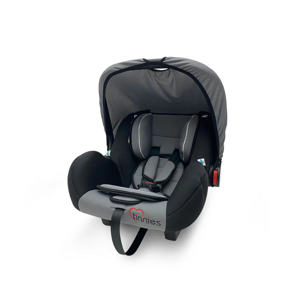 COMFORTABLE & SECURE BABY CARRIER CAR SEAT – INFANT ROCKER WITH CANOPY (GREY