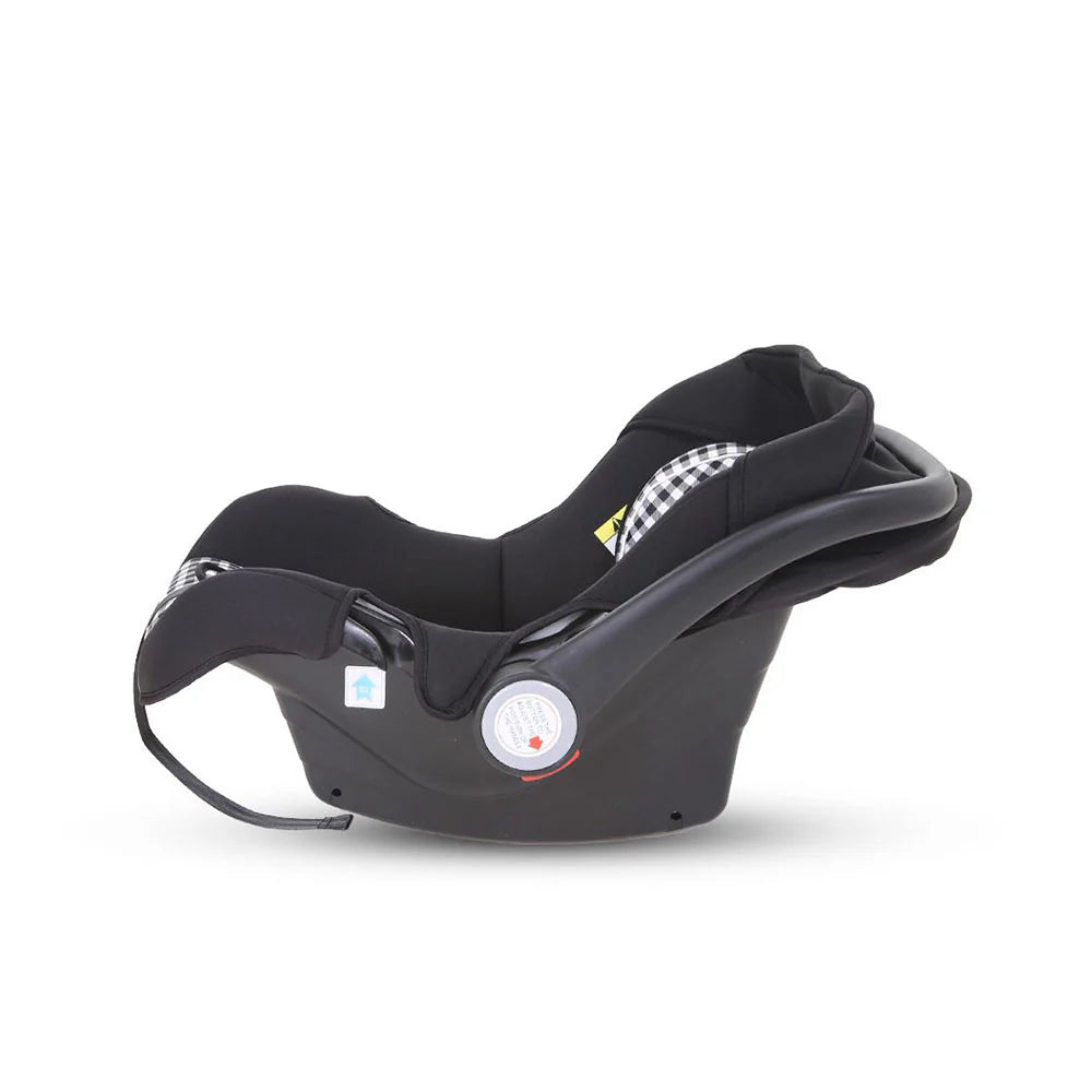 2-IN-1 BABY CARRIER & CAR SEAT – NEWBORN TO 18 MONTHS (BLACK CHECK, UNISEX)