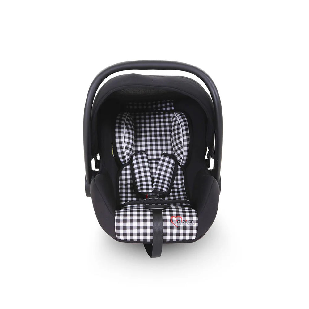 2-IN-1 BABY CARRIER & CAR SEAT – NEWBORN TO 18 MONTHS (BLACK CHECK, UNISEX)