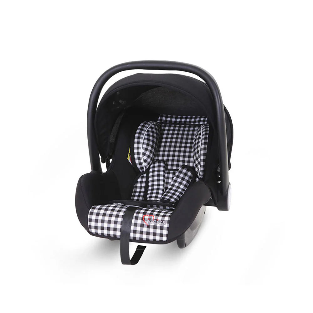 2-IN-1 BABY CARRIER & CAR SEAT – NEWBORN TO 18 MONTHS (BLACK CHECK, UNISEX)