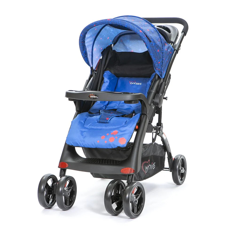 TINNIES BABY STROLLER REVERSIBLE HANDLE ACID BLUE