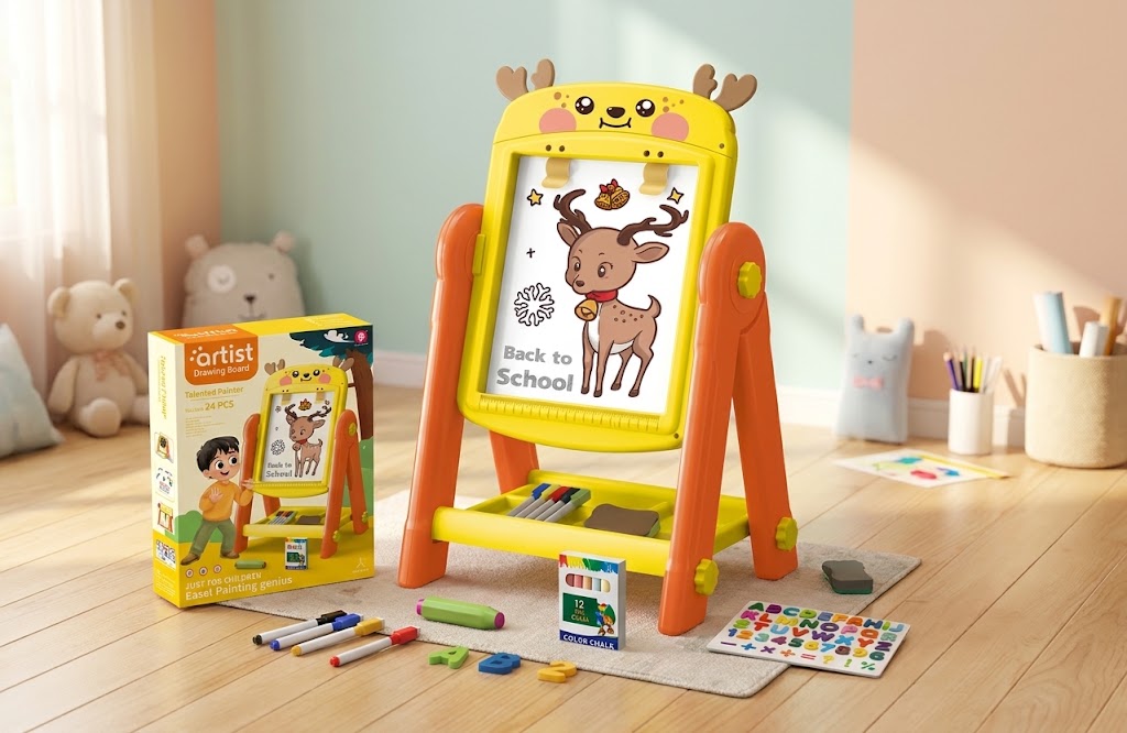 Talented Painter 2-in-1 Double-Faced Artist Drawing Board (Deer Theme)