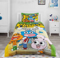 The Amazing World of Gumball "Junior High" Themed kids Cotton Bed Sheet