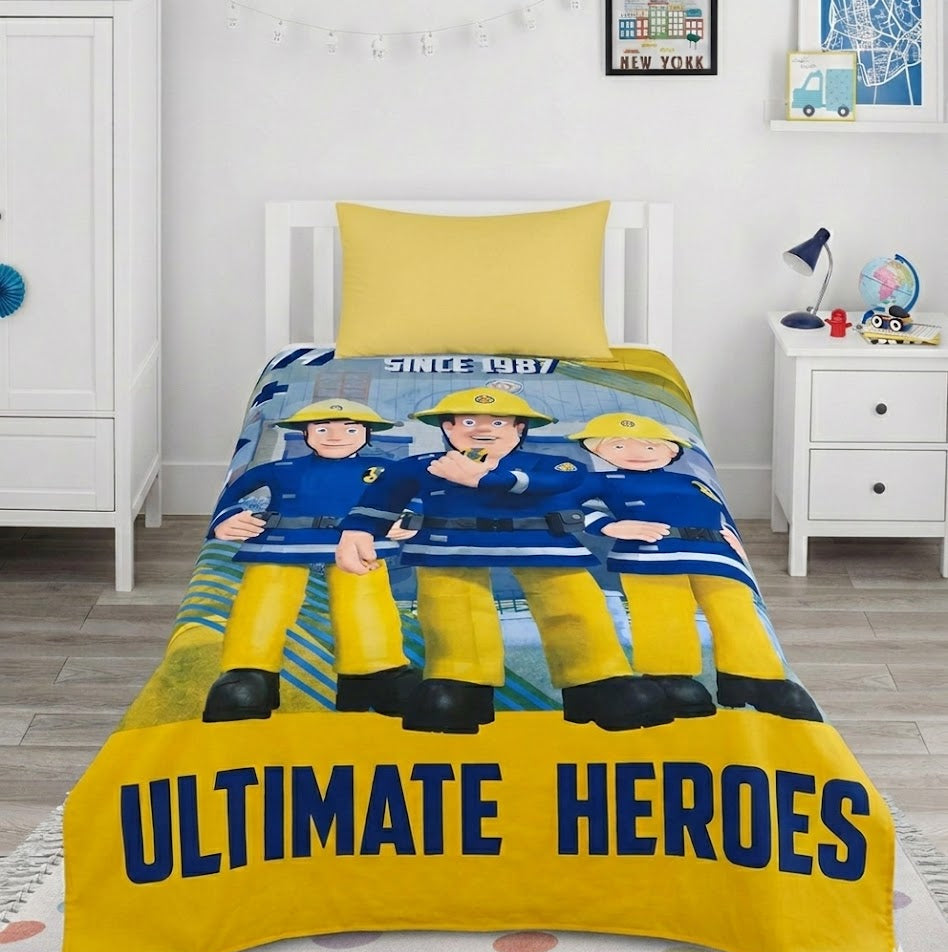 Ultimate Heroes kids Cotton Bed Sheet