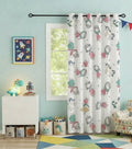 Unicorn and Ballerina Themed Kids Room Curtain