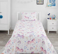 Unicorn and Rainbows kids Cotton Bed Sheet