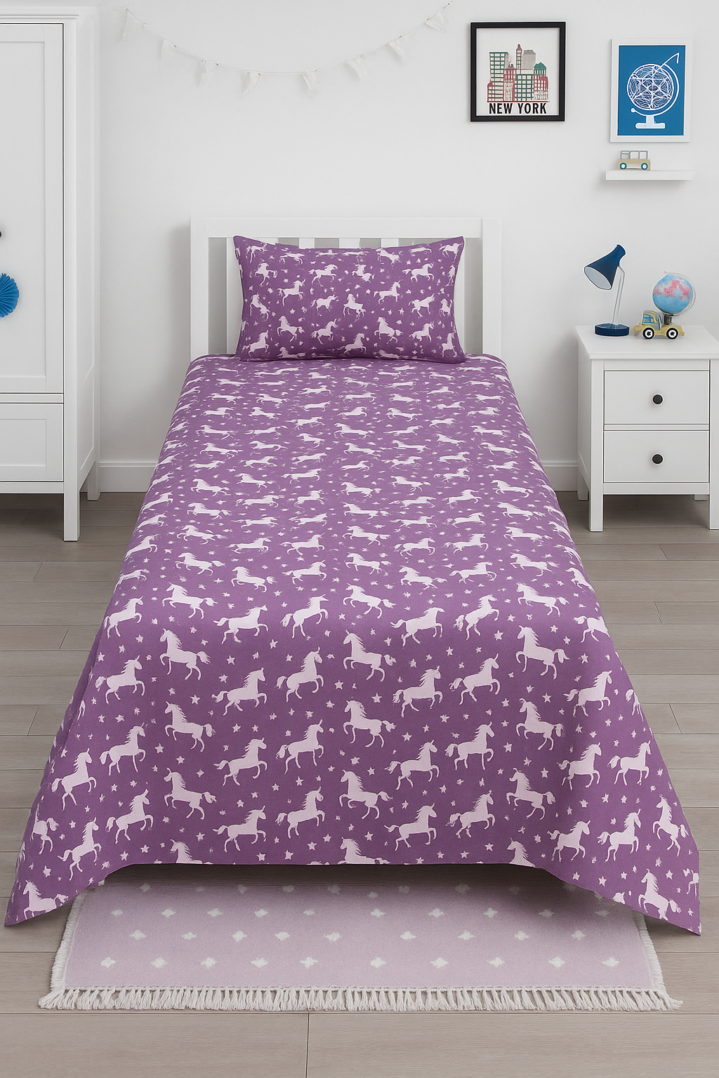 Unicorn kids cotton Bedsheet 