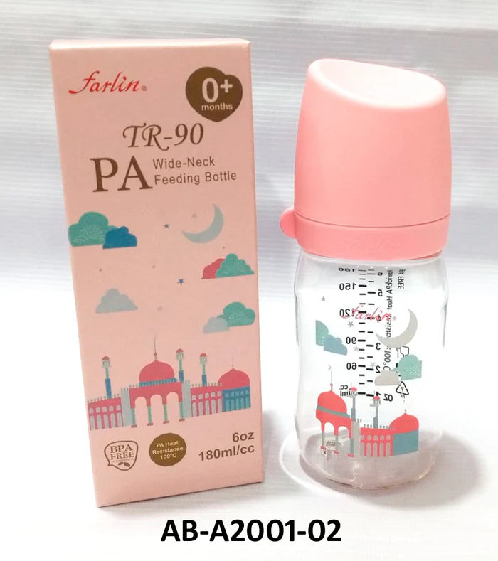 FARLIN PA FEEDING BOTTLE 180ML-YE PINK