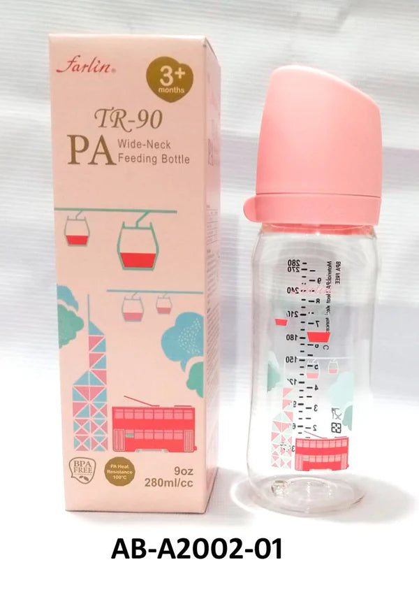 FARLIN PA FEEDING BOTTLE 180ML-HK PINK
