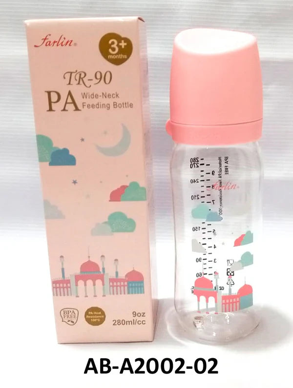 FARLIN PA FEEDING BOTTLE 280ML-YE PINK