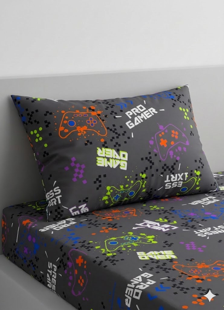 Next Level Pro Gamer kids Cotton Bed Sheet