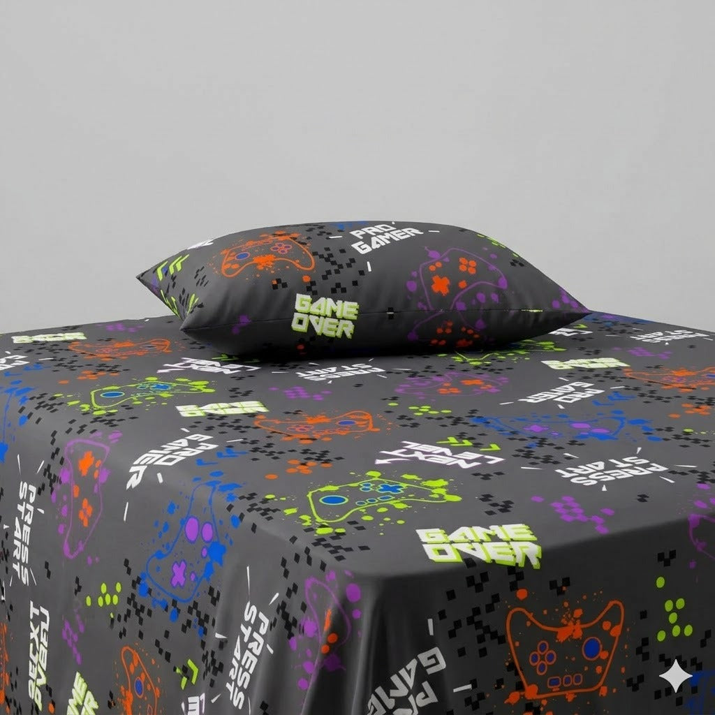 Next Level Pro Gamer kids Cotton Bed Sheet