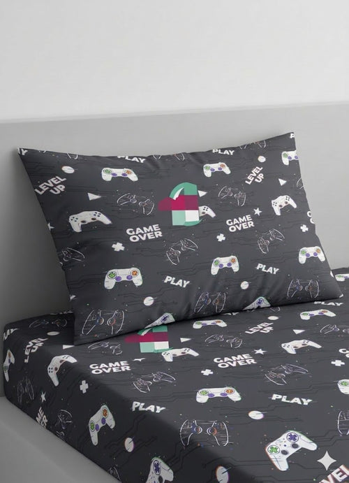 Catherine Lansfield Game Over kids Cotton Bed Sheet