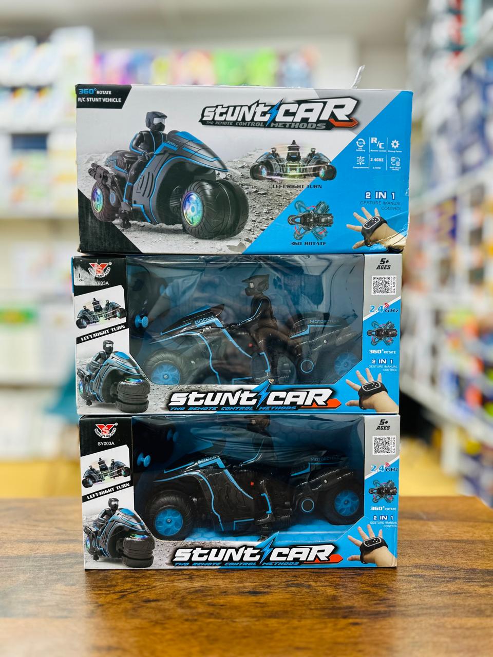 REMOTE CONTROL STUNT BIKE WITH WATCH FOR KIDS