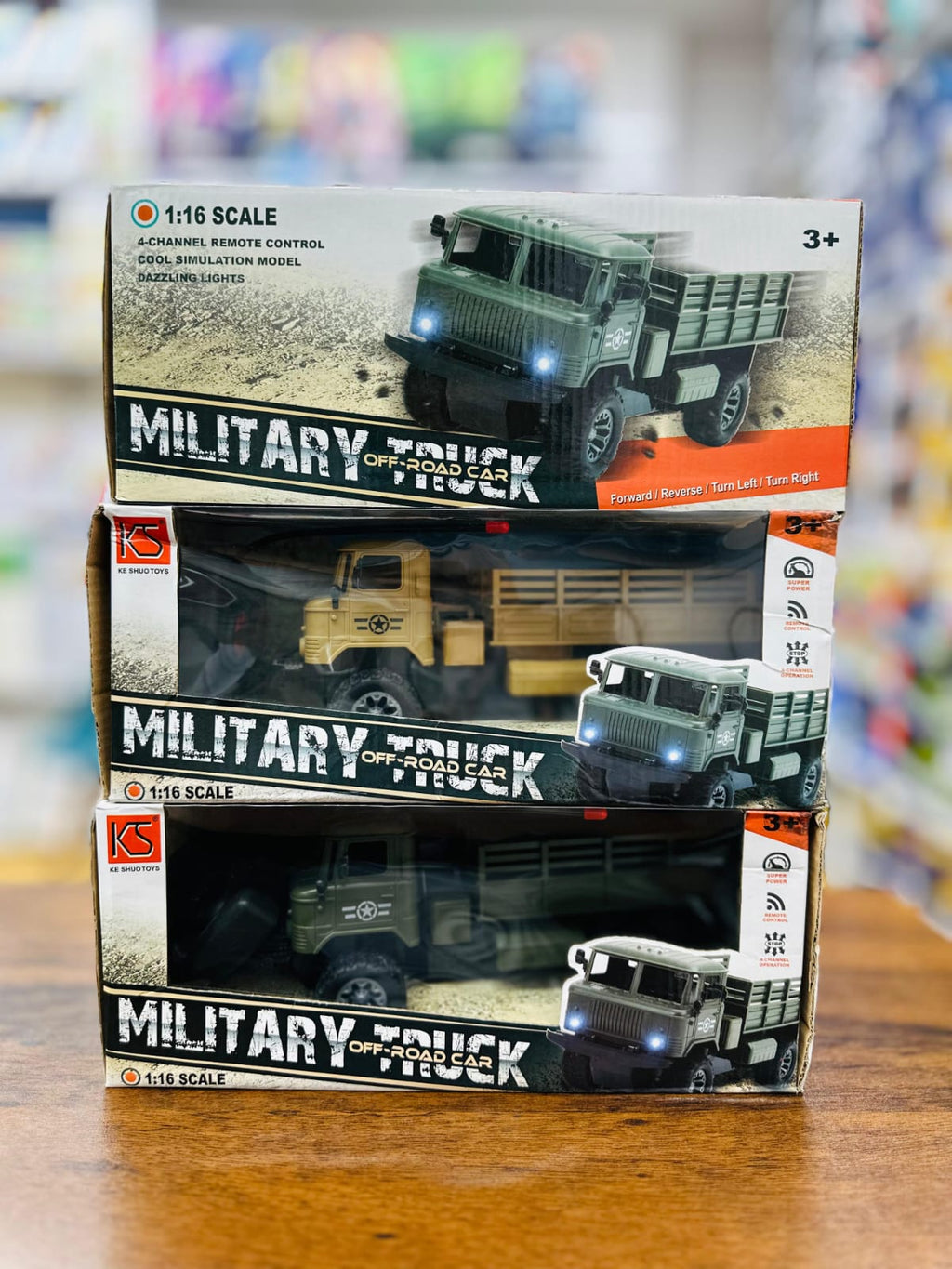 1:16 Scale Remote Control Military Off-Road Truck Cargo Transport