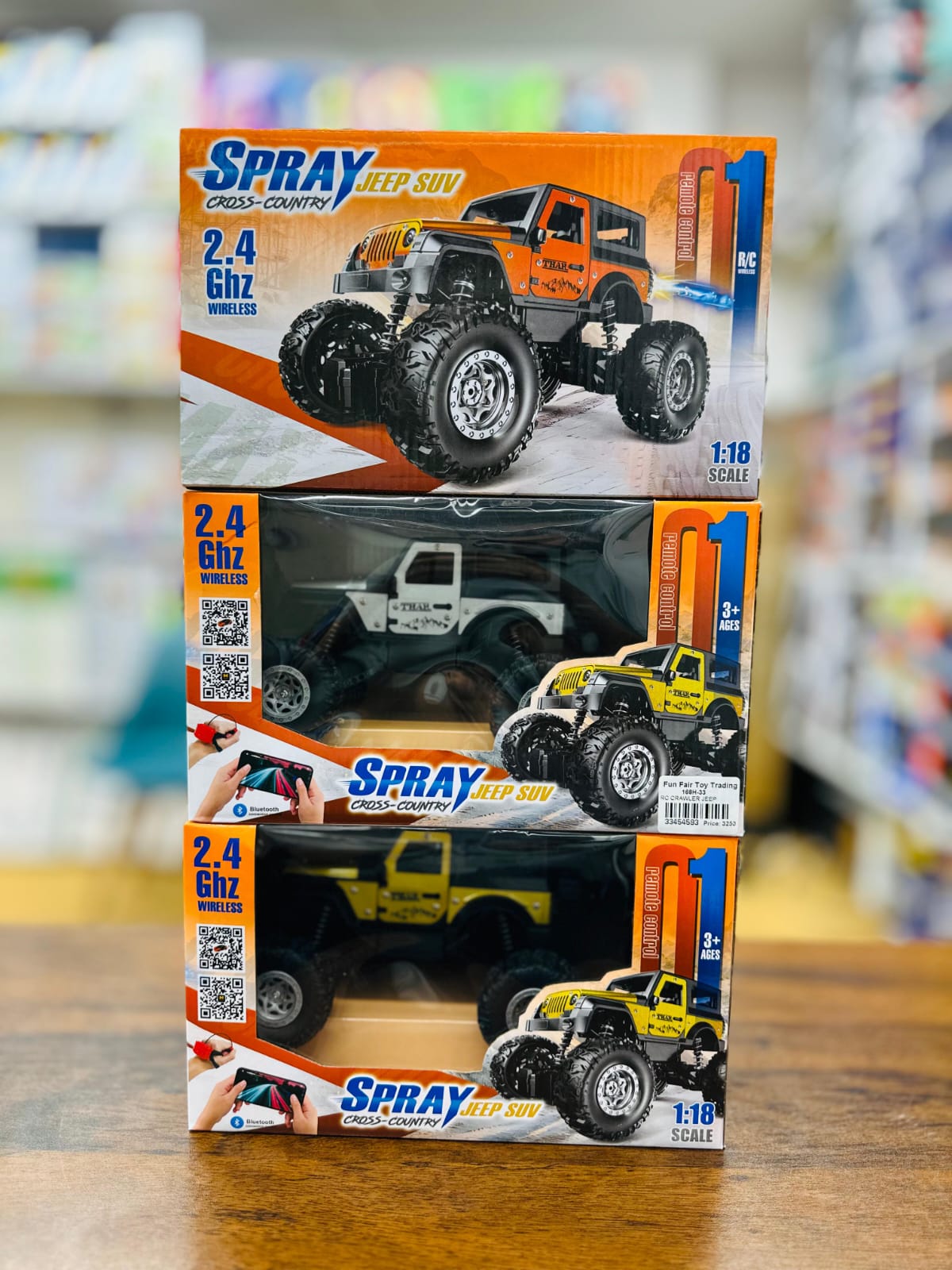 Remote Control  Spray Metal SUV Jeep