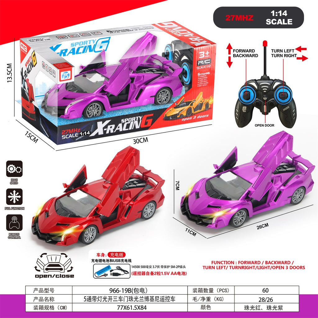 1:14 scale Sporty X-Racing Remote Control Car