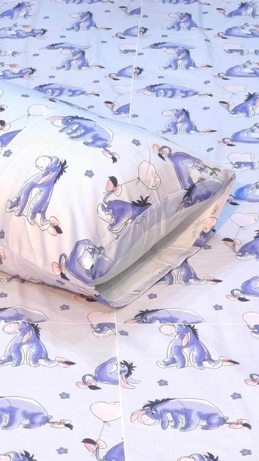 Character Eeyore Themed kids Percale Bed Sheet