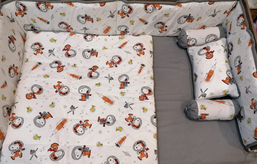 Space-Themed  Baby Cot Set