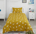 White Dinosaur Themed kids Cotton Bed Sheet